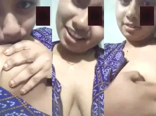 Desi Cute Girl Sucking Her Boobs Video