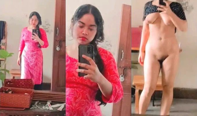 Horny Desi Girl Record her Nude Selfie Viral Video
