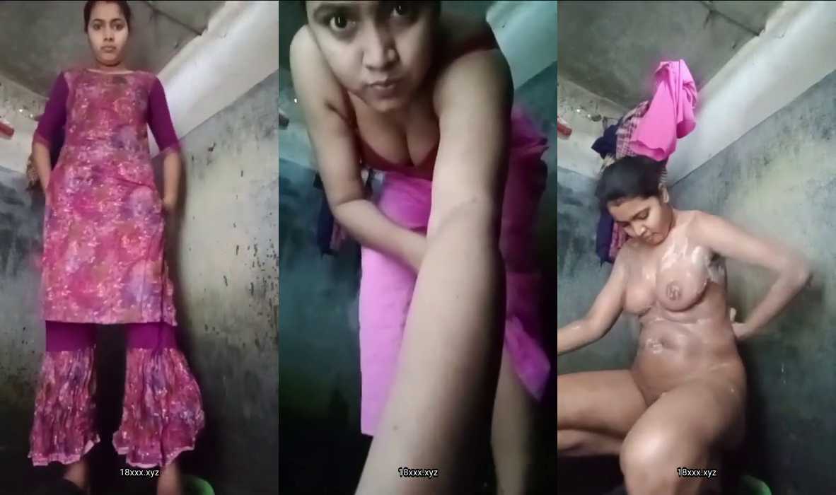 Viral Village Beautiful Girl Nude Bathing Viral Video