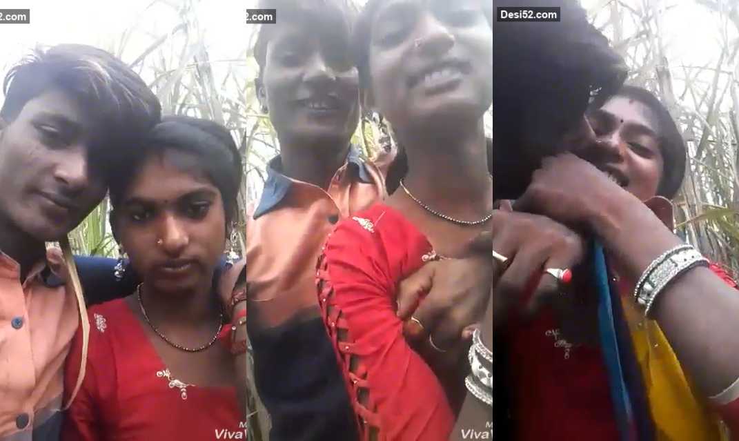 Local Village BF GF kissing in Jungle HD Video