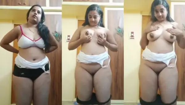Moti Tamil Ladki ke Boobs aur Chut ka Closeup Dikha Viral Video