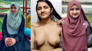 Cute Hijabi Teen College GF Showing On VC Viral Video
